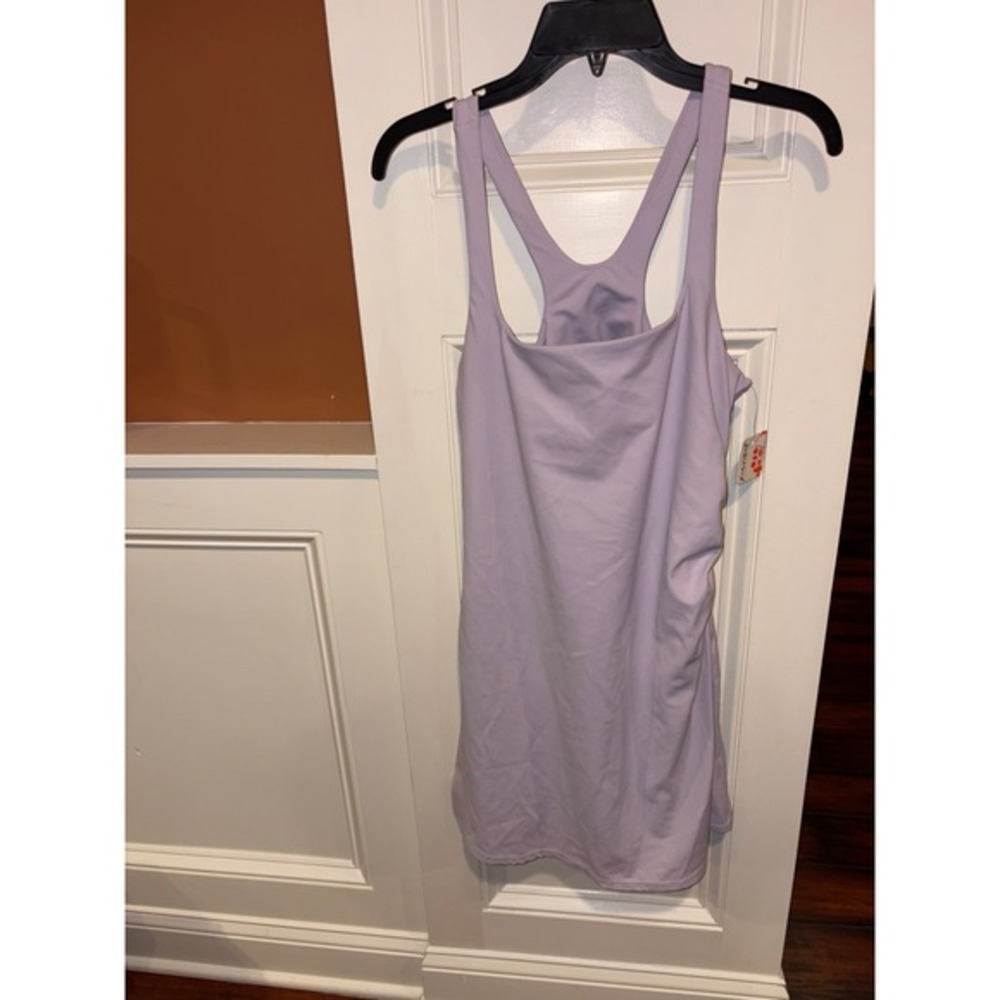 New FP Movement never better Tennis Dress Lilac Ruched Racerback Mini XL $125 - Picture 4 of 9